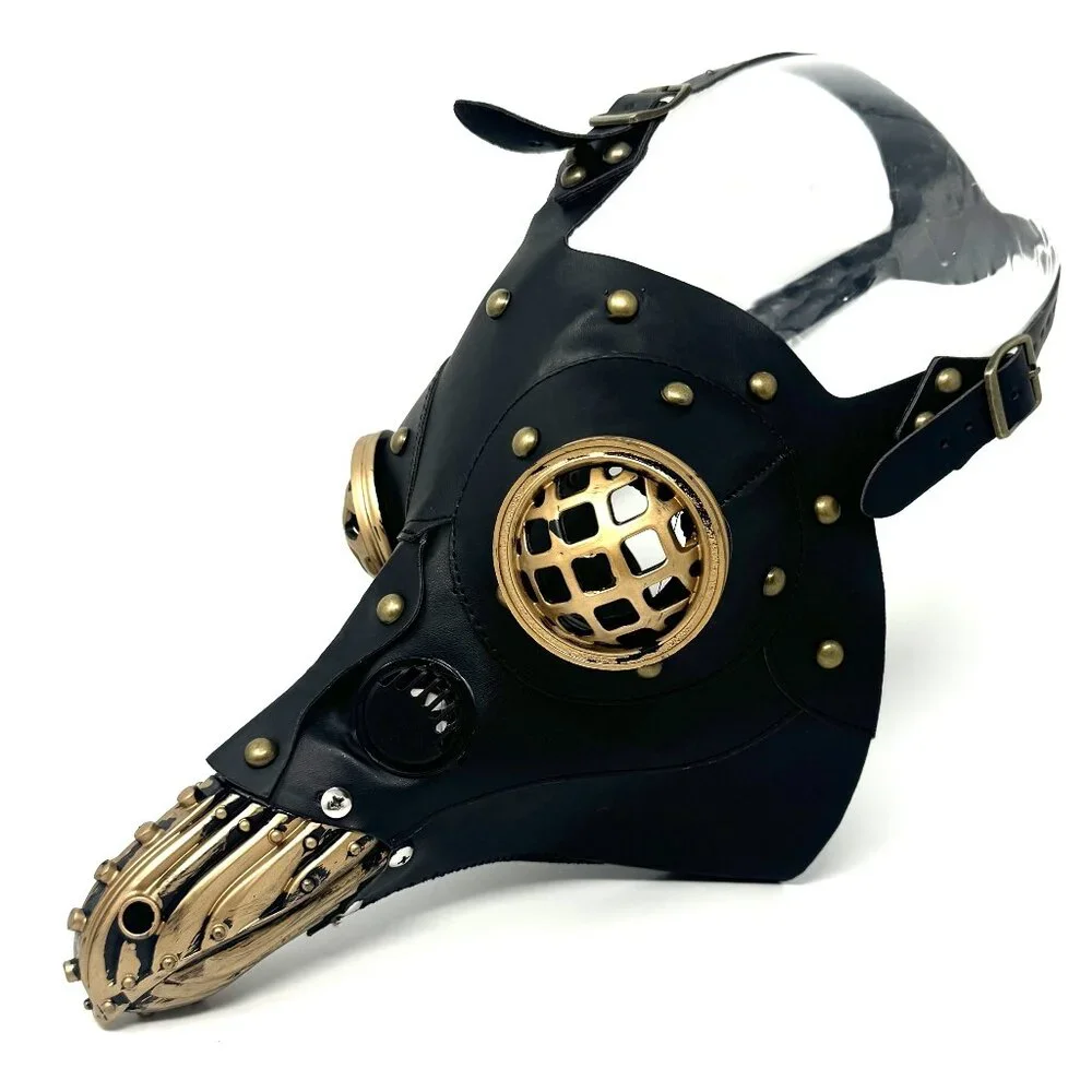 Steampunk Plague Doctor Mask, Long Nose Halloween Masquerade Party Masks